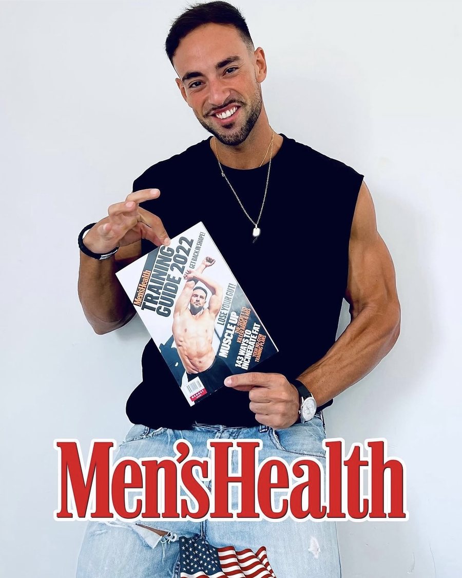 Andreu García con la revista Men’s Health